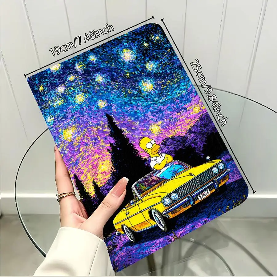 S-Simpsons Starry Space Case for Samsung Galaxy Tab S7 S8+ S10 Plus S10FE A11 A9Plus S9 FE A8 A7 Lite S9+ S10 Lite S11 With
