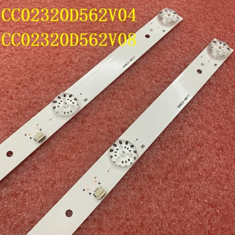 6LED LED Strips(2) For NVT-32H103W 32HT101X CC02320D562V04 CC02320D562V08 LC320DXY-SLA6 LSC32 32LED02T2M 32LED03T2M LE-8822A