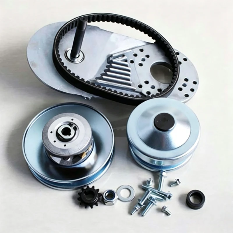 Go Kart CVT Torque Converter TAV230 Torque Converter Kit 10T 20mm Bore #41/420 Chain CVT Clutch for Go Kart Mini Bike