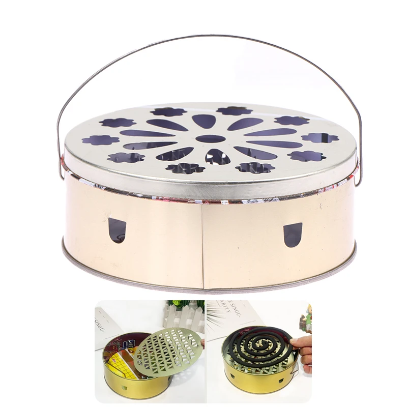 

Handle Style Mosquito-Repellent Fireproof Mosquito-Repellent Household With Cover Wrought Iron Mosquito Incense Burner