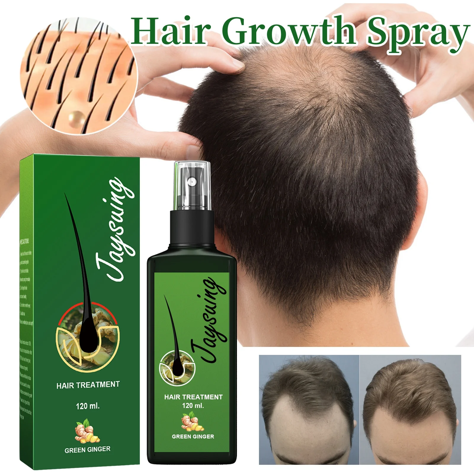 120ml Hair Cre Spray Strengthen Hair Roots To Improve Hair Loss And Breakage Nourish Moisturize Scalp Massage Nutrient Solution