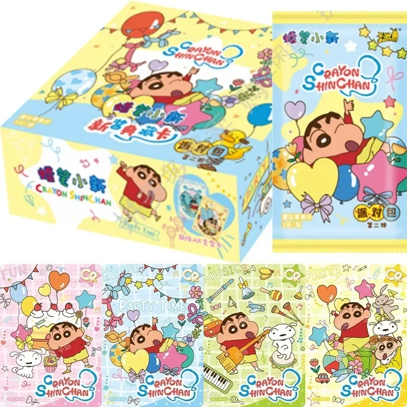 KAYOU Genuine New Crayon Shinchan Card Conspicuous Bag Party Pack Family Party Rare CR Card Anime Collectible Card Toys Gifts