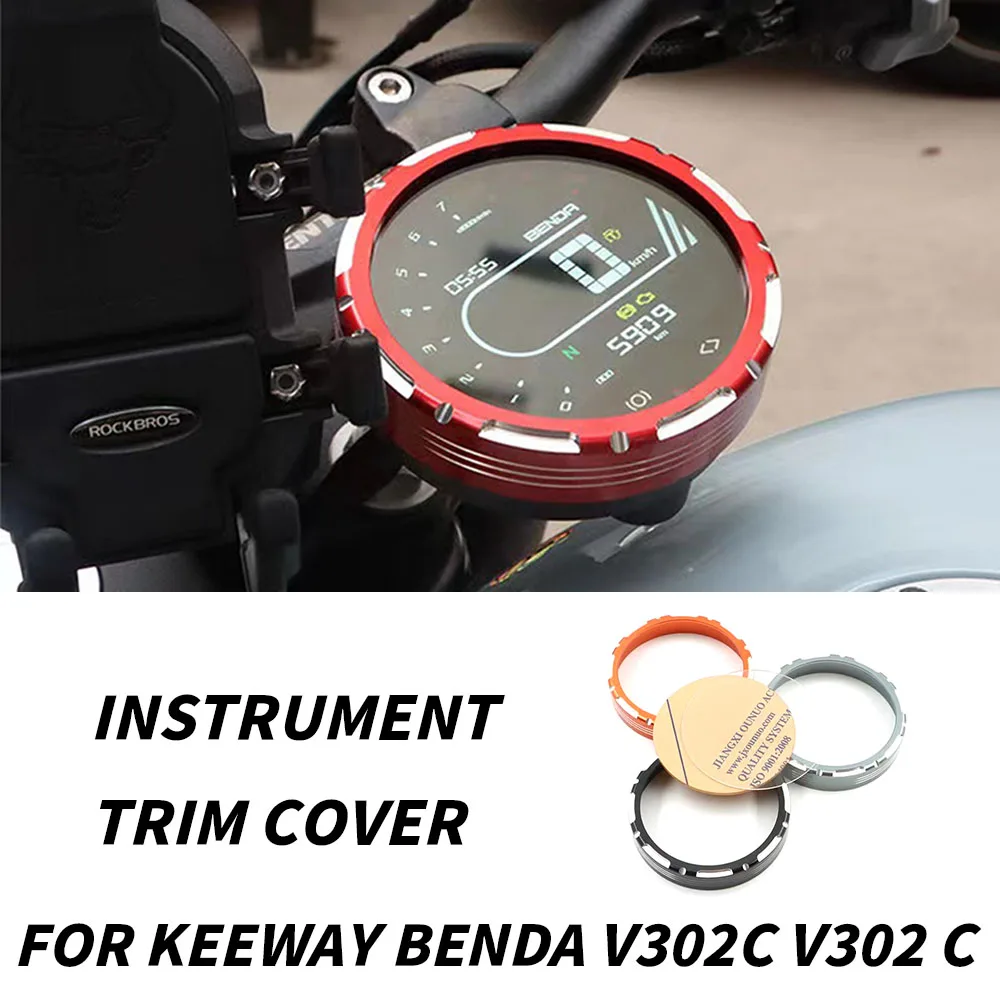 Motorcycle Speedometer Side Mount Relocation Bracket Cover Instrument Case Housing For Keeway Benda V302C V302 C Instrument trim