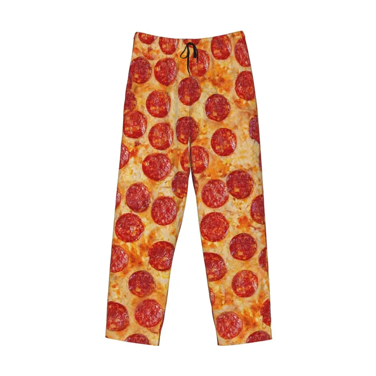 

Пользовательские реалистичные пижамные штаны с рисунком пепперони и пиццы, мужская одежда для сна, штаны для сна с карманами