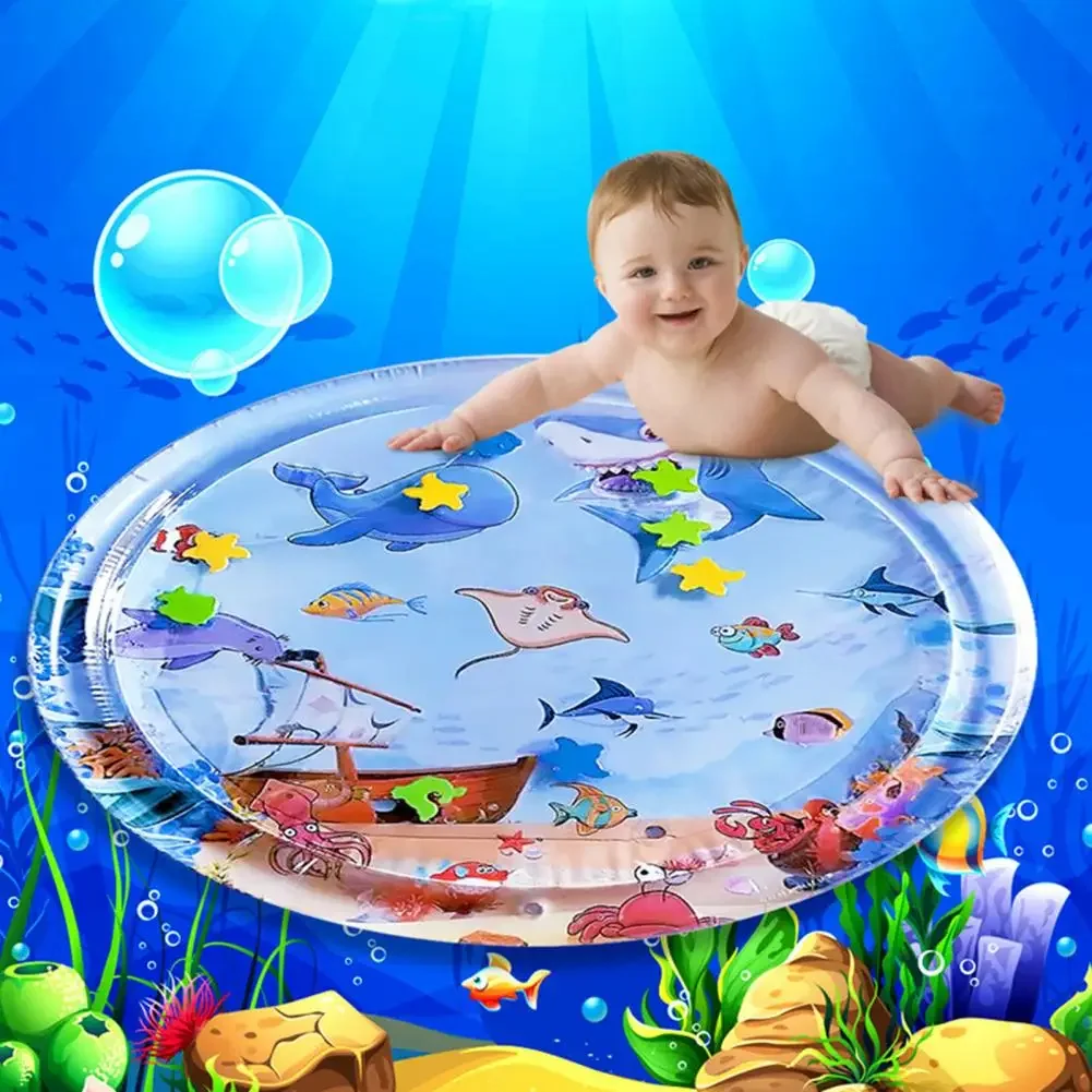 Baby Kids Water Playing Pad Cushion Educational Toys Gift 100cm Toddlers Crawling Water Play Mat Funny Time Pad Sensory Toys