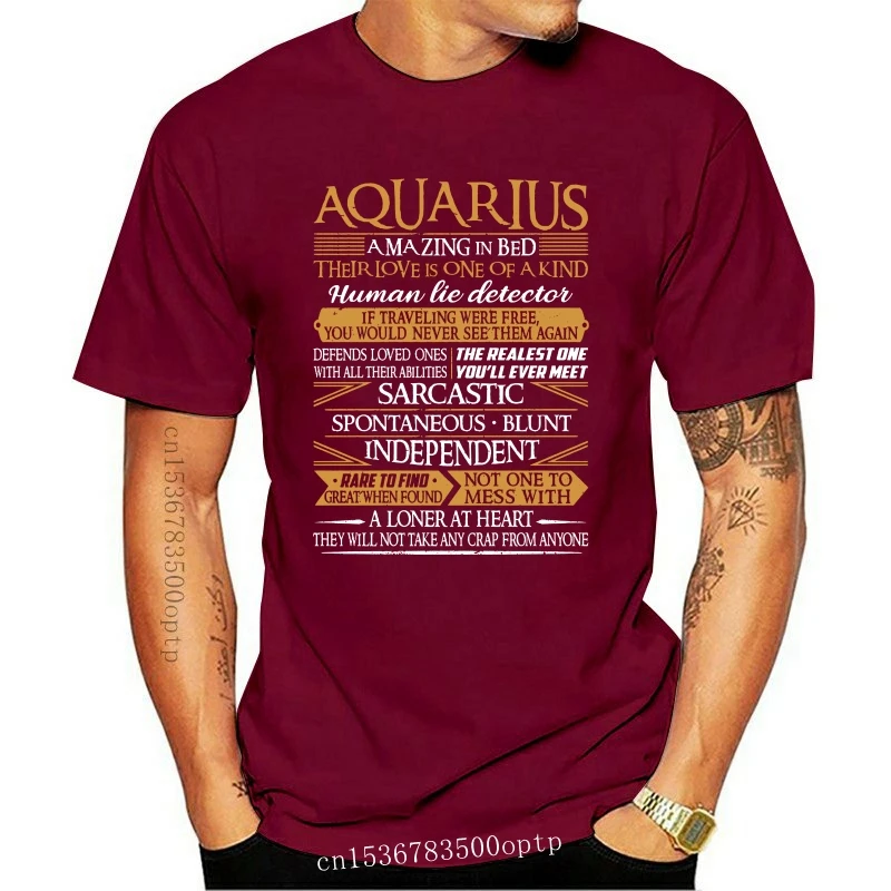 Fashion New Aquarius Amazing In Bed Their Love Is One Of A Kind Human Lie Detector T-Shirt