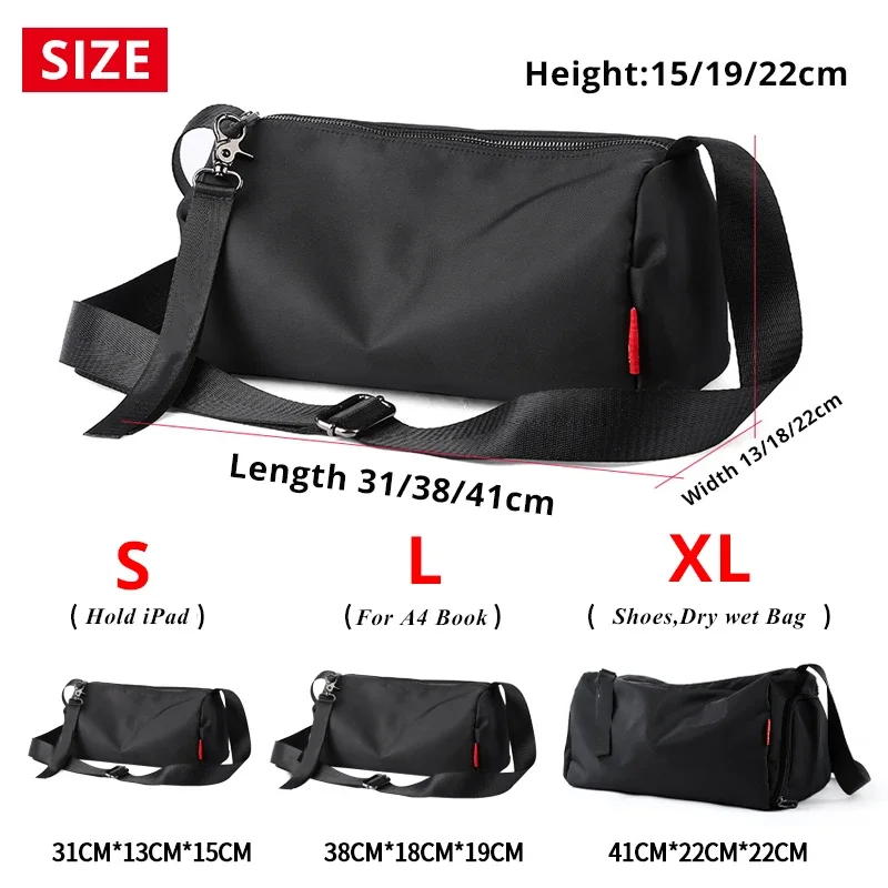 QUESHARK Gym Bag Men Women Dry And Wet Separation Swimming Large-capacity Shoulder Bag Travel Backpack