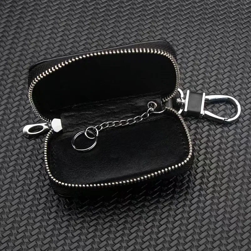 Leather Car Key Case Key Fob Cover Shell Bag Wallet For Mercedes benz AMG C E S GLE CLC Class W204 W203 W205 W124 W221 W213 W212