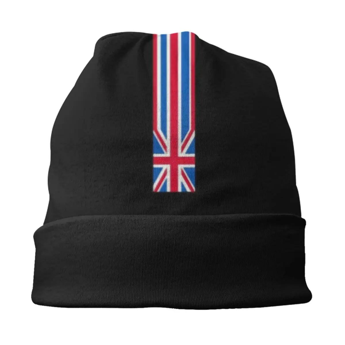 Minimalist Union Jack UK Skullies Beanies Caps Hip Hop Winter Warm Knitted Hat Unisex United Kingdom British Flag Bonnet Hats