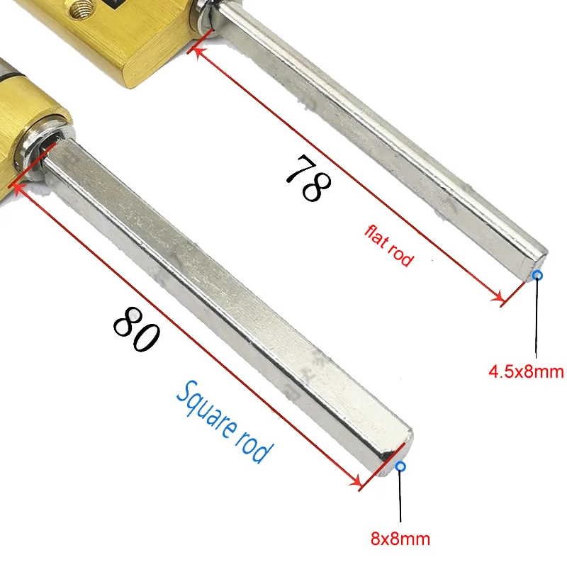 Special lock core for automatic fingerprint lock cylinder With gear C-Class core 2keys Anti-theft door emergency lock core