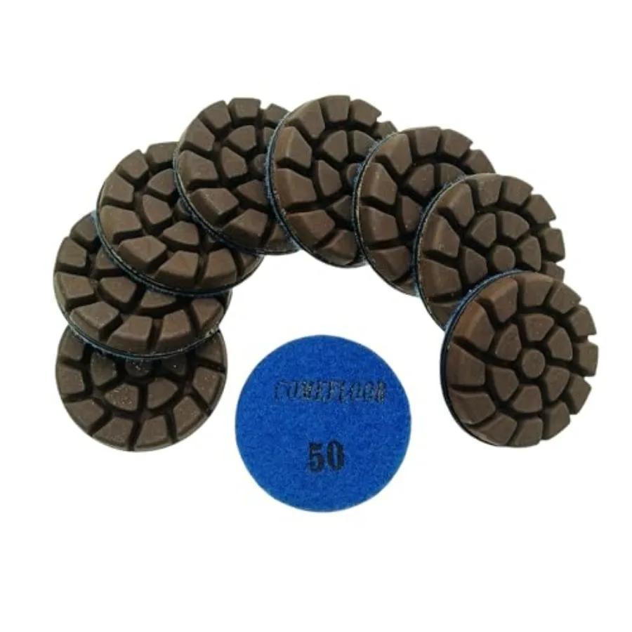 

Concrete Floor Polishing Pucks Sharp Diamond Copper Bond Grinding Disc Fit Ride-on Floor Grinder Walk-Behind Grinder 3 Inch Hoo