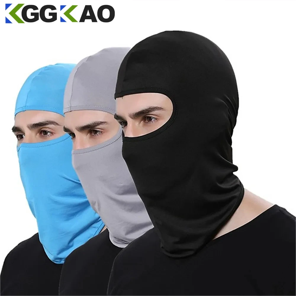 

Cool Full Face Cycling Cap Balaclava UV Protection for Men Quick-Dry Lycra for Road Bicycling Skiing and Summer Sun Motorcycle