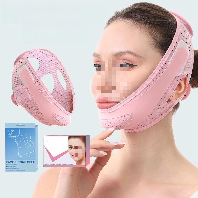 New Lift, Lightweight, Breathable V-Face Mask Tightening, Contour Compression Double Chin Fit Sleep Tightening