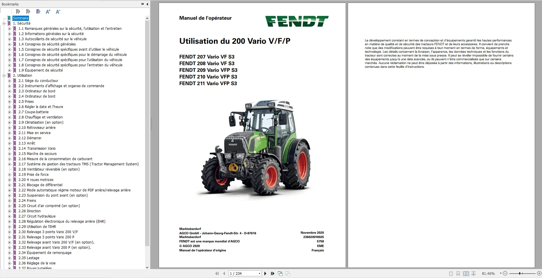 FENDT TRACTOR 22.3 GB PDF Updated 2022 Diagrams, Operator Manual & Workshop Manuals French DVD