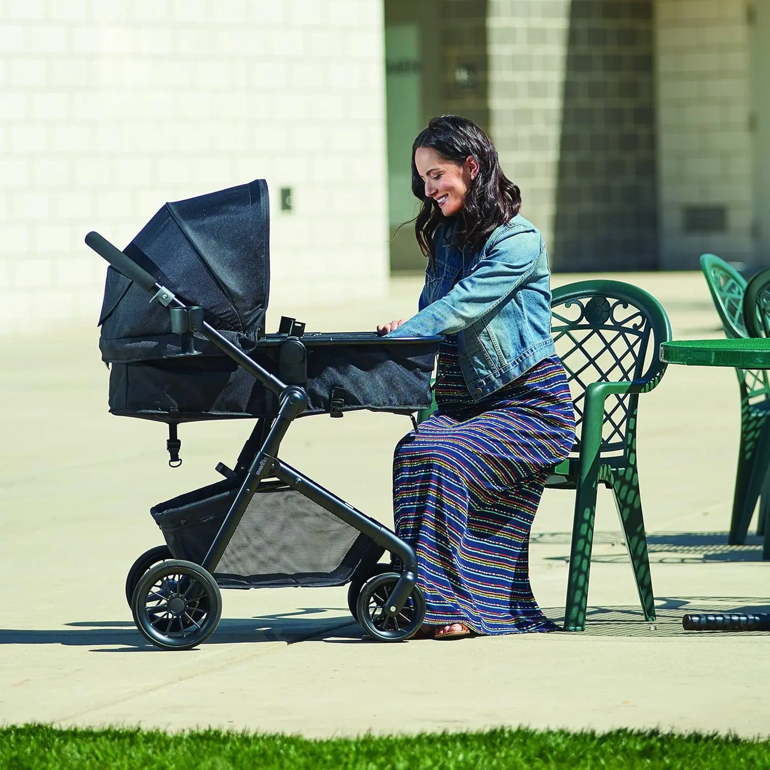 Pivot Modular Travel System with LiteMax Infant Car Seat with Anti-Rebound Bar (Dusty Rose Pink)