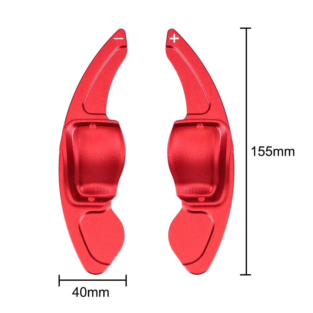 Extensión de cubierta de cambio de volante, paleta para VW Golf 5 6 MK6 GTI R Jetta MK5 Passat B6 B7 CC Polo Sharan Tiguan, 2 unids/set