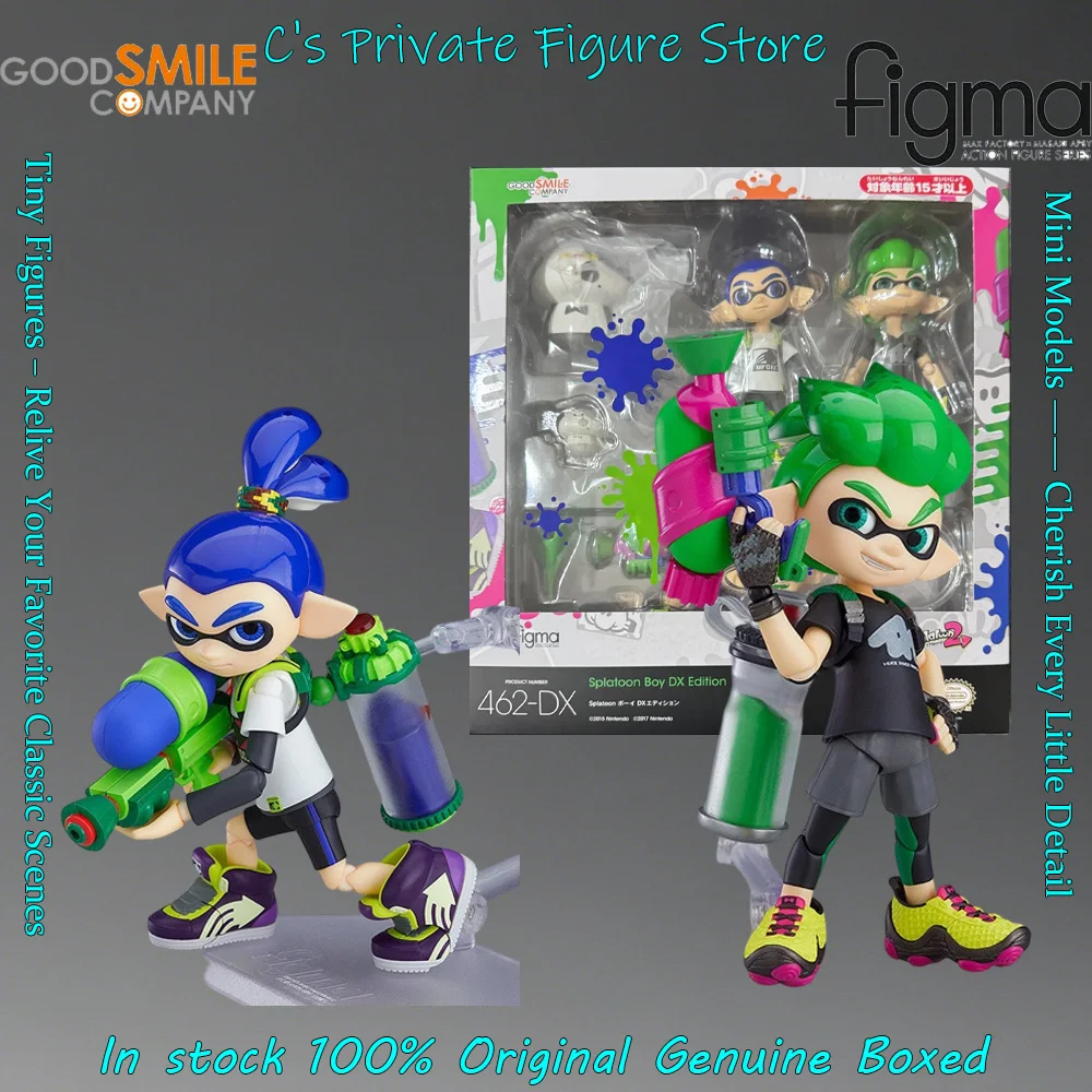 Hot Sale In Stock Good Smile Figma Splatoon DX Edition Boy Figure Anime Action Model Gift