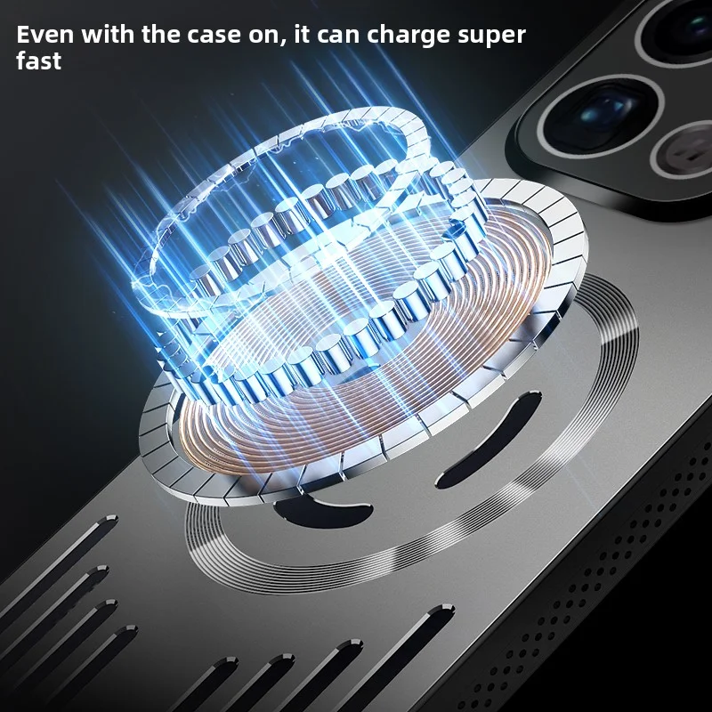 لـ OPPO Find X9 Pro حافظة معدنية صلبة تبديد الحرارة شحن لاسلكي مغناطيسي حماية الغطاء الخلفي لـ Find X9 X8 PRO X8S Shell