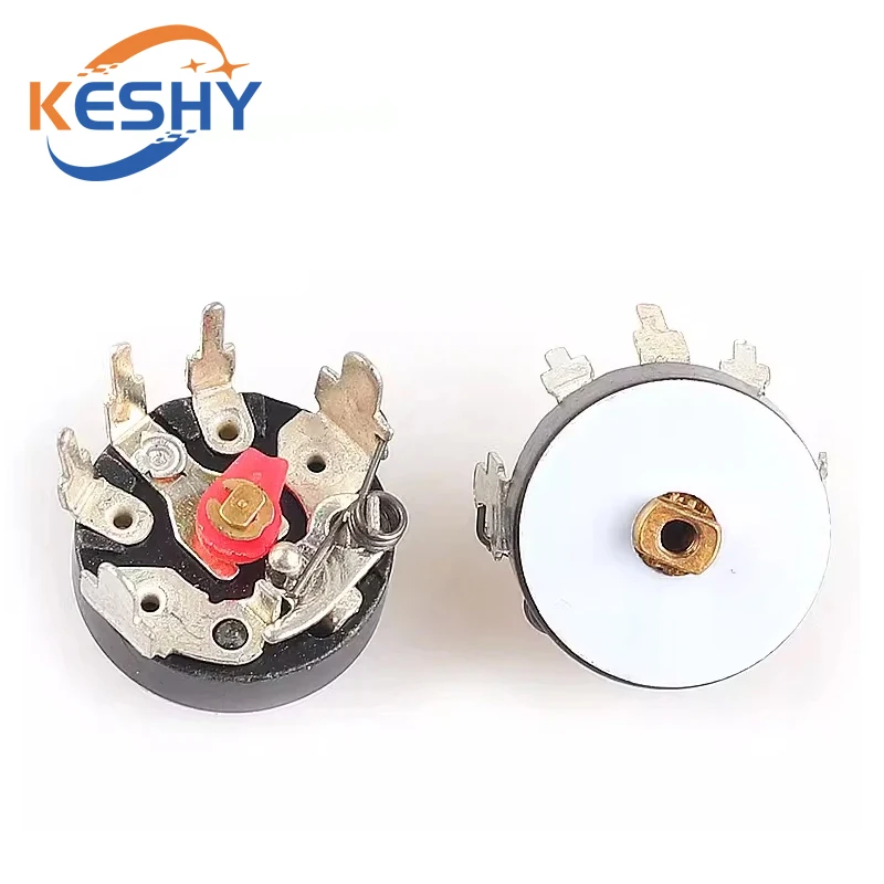 5PCS RV12MM Straight Angle Radio Potentiometer RV12MM B10K B103 B503 B50K Power Amplifier Volume Potentiometer With Switch New