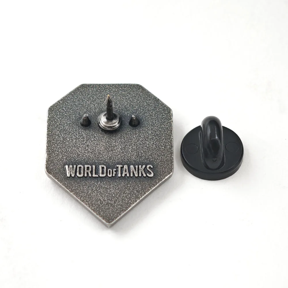 World of Tanks Metal Enamel Pin WOT Game Logo Brooch Military Shield Badge Lapel Pins Gamer Gift Itabag Jewelry