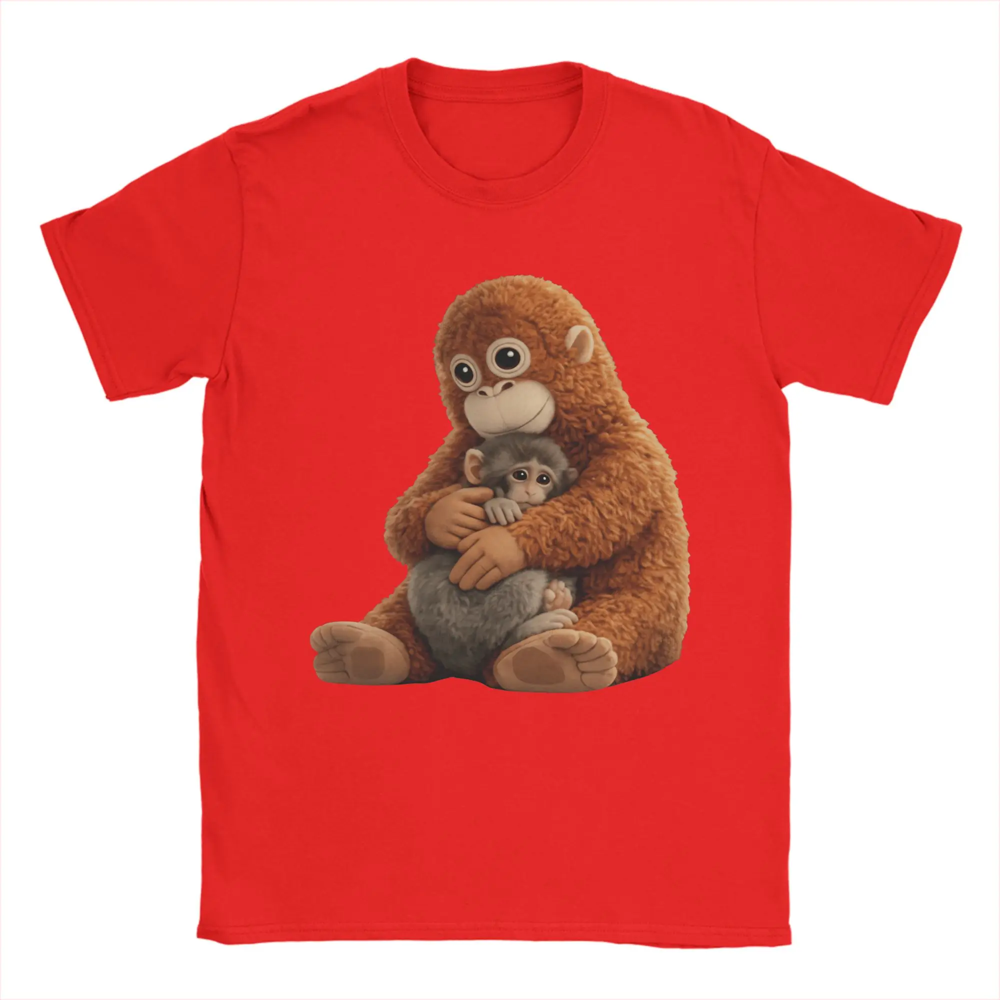 Punch Monkey T-Shirt for Women Vintage Summer Tee Shirt Crew Neck Short Sleeve Shirt Fashion New Arrival Clothing Y2k Streetwear