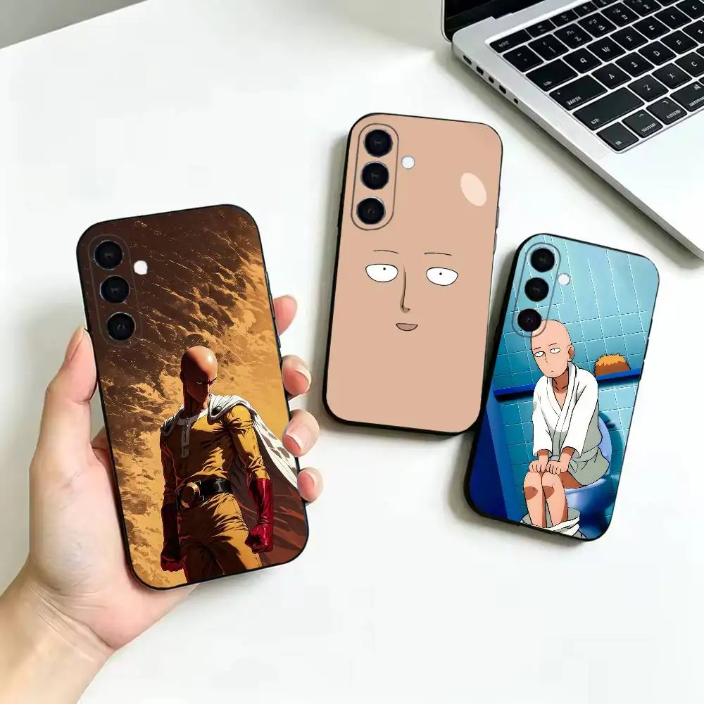 Anime O-One Punch Man Soft Silicone Protective Cover, Suitable for Samsung Galaxy A02S,A12-A52,A21S,A31,A41,A51,A71-A73,A30S