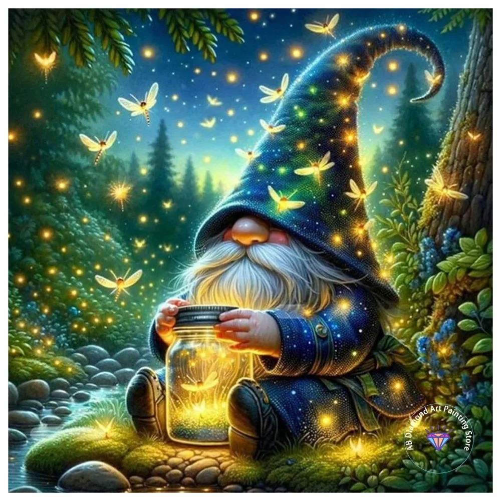 

Dwarf Character AB Diamond Drawing Kit Square Round Diamond 5D DIY Cartoon Mosaic Handmade Art Adult Exquisite Gift Home Decor