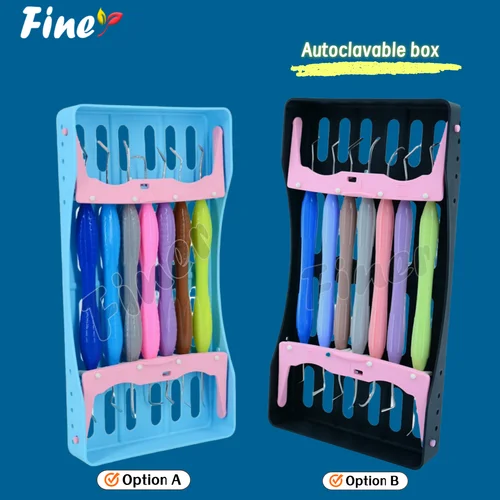 Espátulas de resina Dental, Kit de instrumentos de relleno de resina compuesta de silicona para restauración estética Dental, herramienta de odontología, 7 Uds.