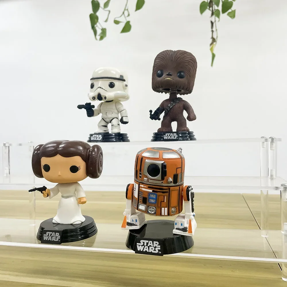 

Disney Kawaii Star Wars Princess Leia Chewbacca R2-L3 Stromtrooper Vinyl Doll Gifts Toy Model Anime Figures Collect Ornaments