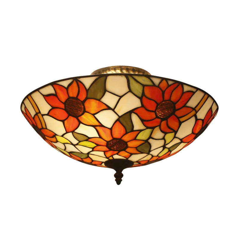 

European-Style Pastoral Romantic Sun Flower Baroque Living Room Dining Room Bedroom Balcony Aisle Corridor Ceiling Lamp