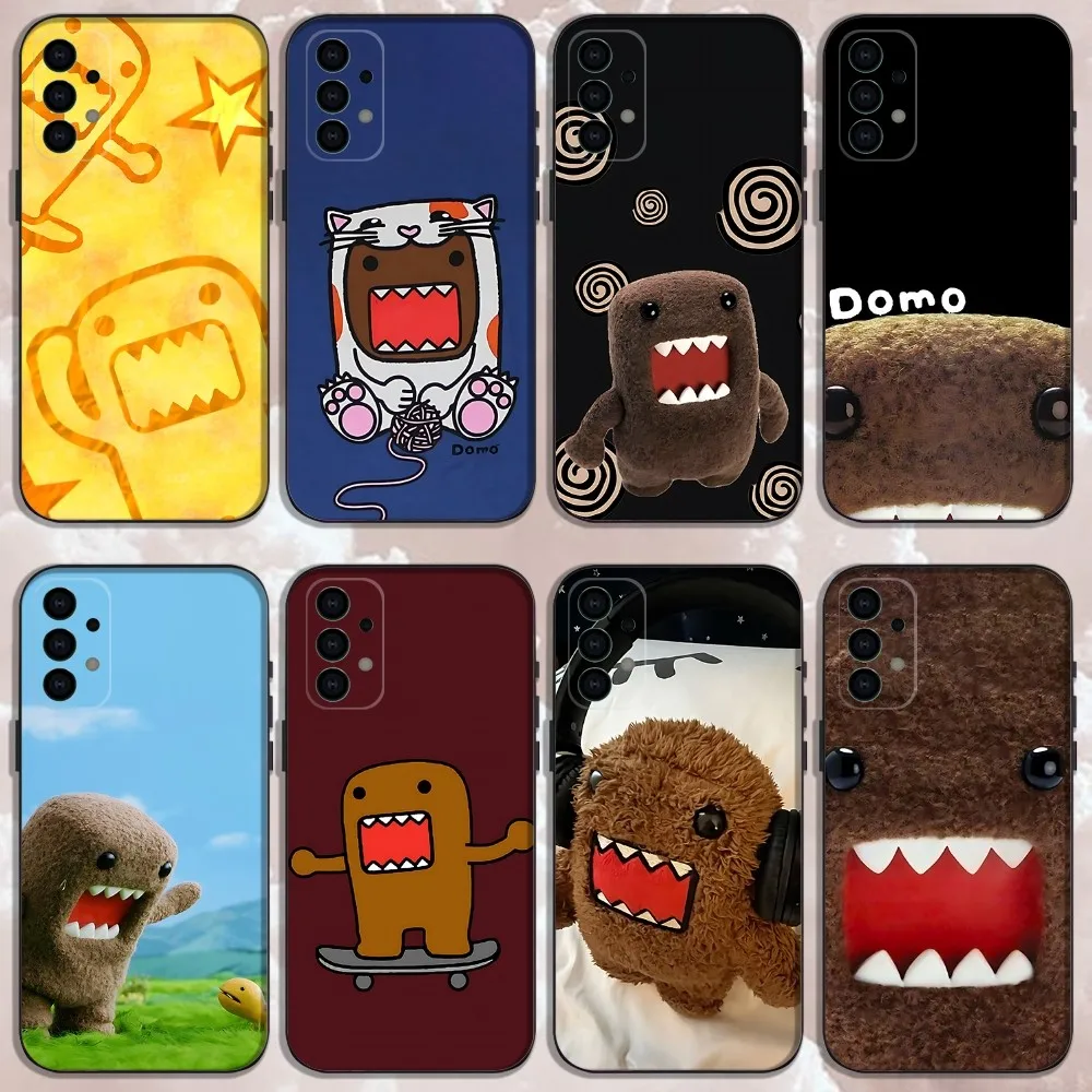 

Cute D-Domo-kun Phone Case For Samsung Galaxy A13,A21s,A22,A31,A32,A52,A53,A71,A80,Soft Black Shell