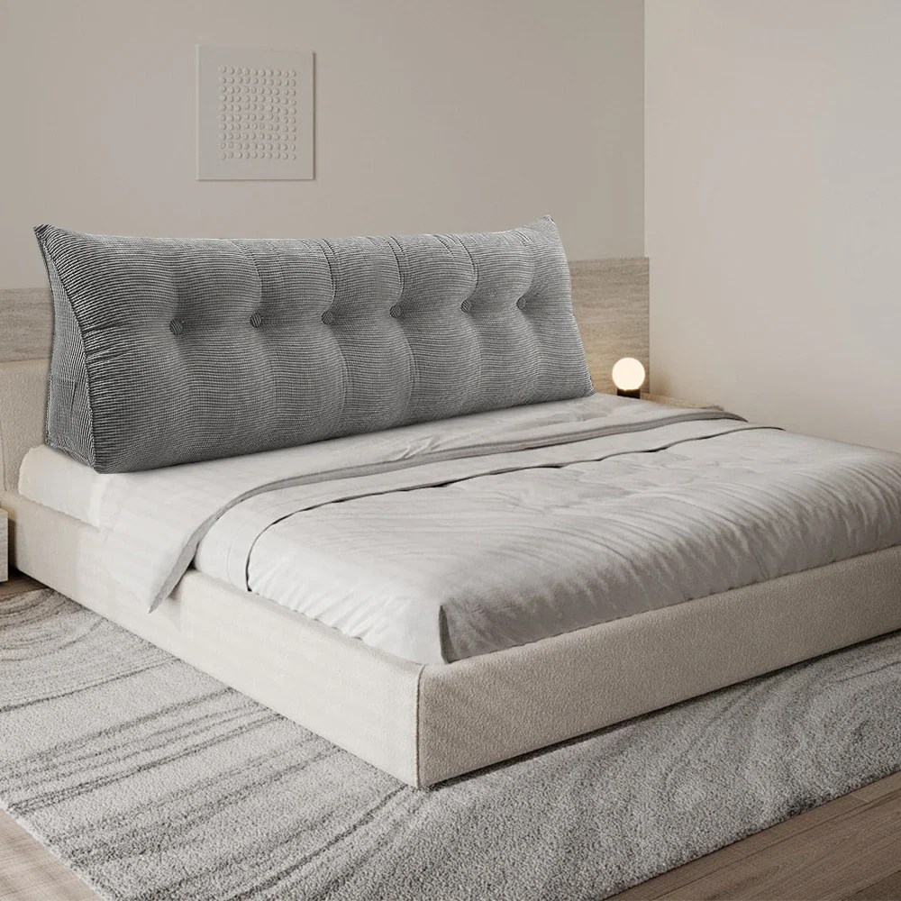 Back Cushion Long Wedge Cushion Lumbar 120/180/200cm, For Bed Sofa Reading Pillow Headboard Cushion