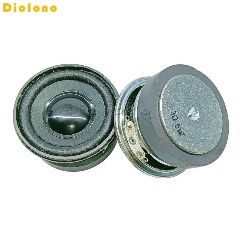 3Ohm 5W 50MM 2inch Musical Flowerpot Loudspeaker 45mm External Magnetic Speaker Foam Edge Black Bright Cap Height 26mm