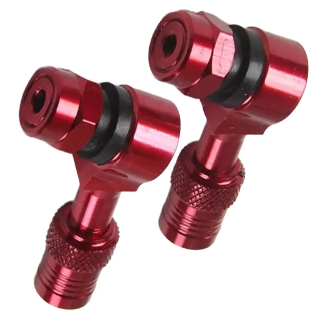 1 Pair Red CNC Wheel Tire Stem Tubeless Valve Fit for Suzuki Hayabusa GSXR600 GSXR750 GSXR1000
