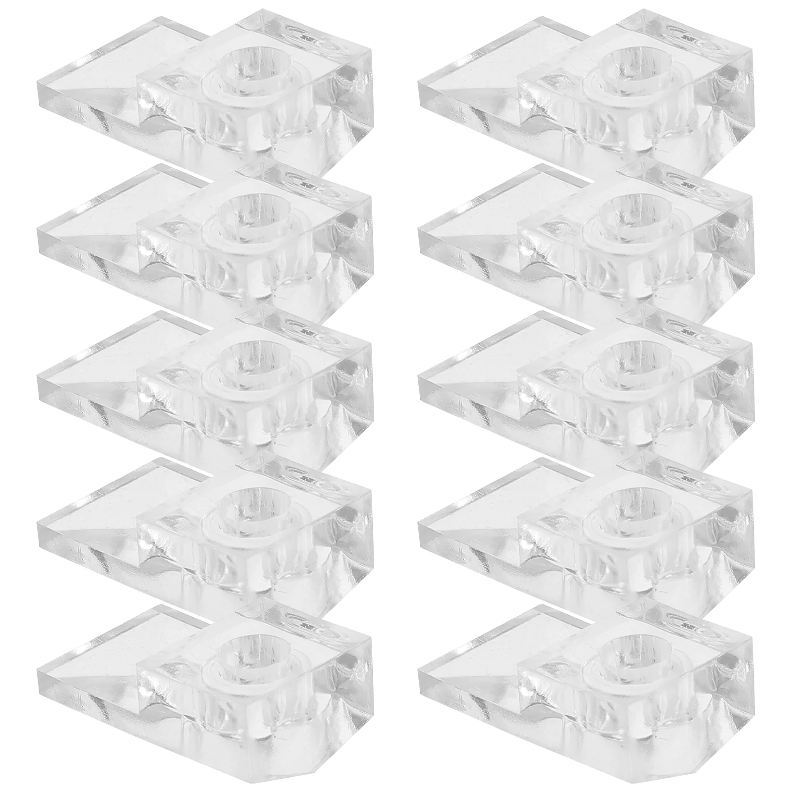 

20 Sets Mirror Glass Clip Hanging Kit Hanger Clips Securing Mounting Plastic Stainless Steel Heavy Screws