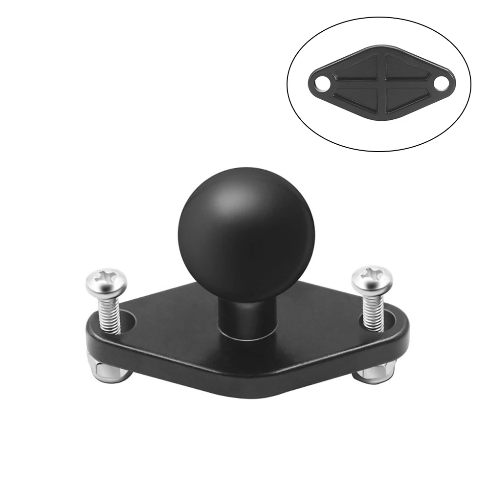 25Mm Rubberen Bal Hoofd Mount Motorfiets Stuur Klem Base Voor Motorbike Mounts Microfoon Mobiele Telefoon Beugel Backup Stand