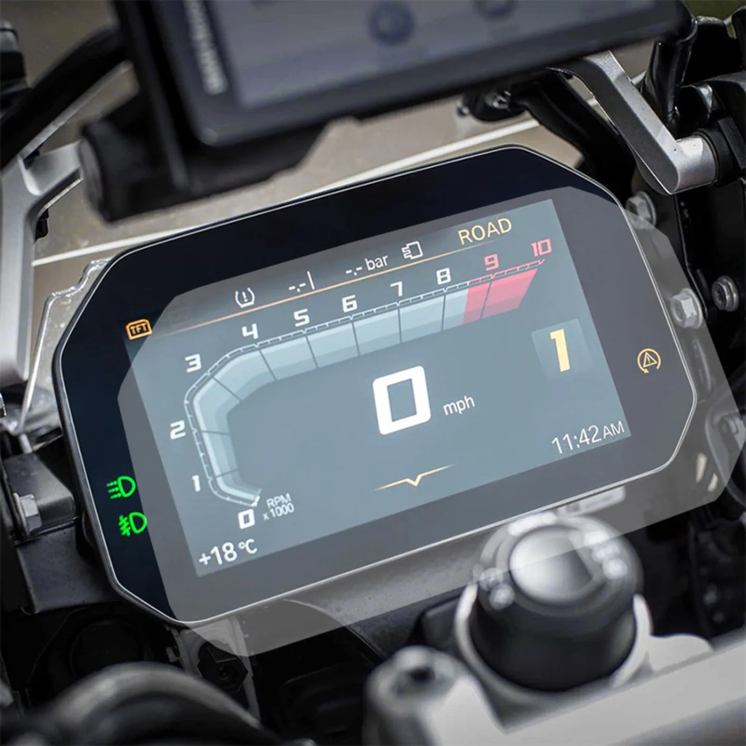 Motorcycle Gauge Screen Protector Tempered Glass Compatible with BMW S1000RR S1000XR F900R F900XR Anti Scratch Dashboard Film