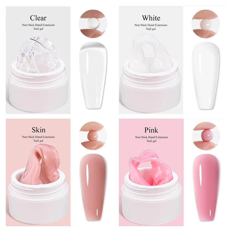 LIMEGIRL Builder Nagelgel-Set, 15 ml, nicht klebendes Verlängerungs-Nagelgel-Set zur Stärkung der Nägel, Kunst, Maniküre, 3D-Effekt, kann und geschnitzt werden