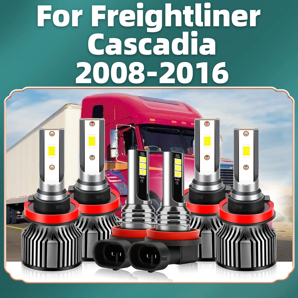 

Для Freightliner Cascadia 2008, 2009, 2010, 2011, 2012, 2013, 2014, 2016, 6000, лампа для фар головного света высокой мощности K, супер яркая