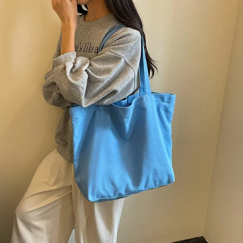 Trendy Women's Handbag 2026 New Fashion Shoulder Crossbody Bag Casual Tote Bag Nylon Canvas Material Zipper Opening Medium Size