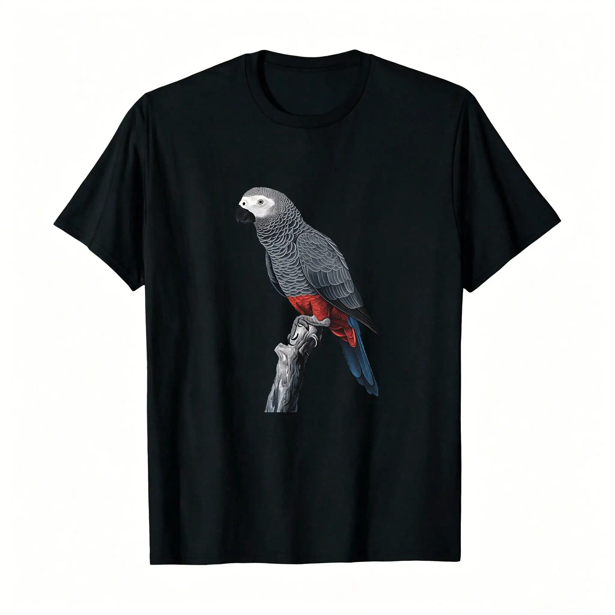 Men's African Grey Parrot Graphic   Outdoor S, Pullovers, And Sweatshirts,Graphic  Sudaderas Para Hombre Long Sleeve _,Breathable And Comfortable Short-Sleeved Round-Neck Top, Suitable For All Seasons, Everyday Wear For Women