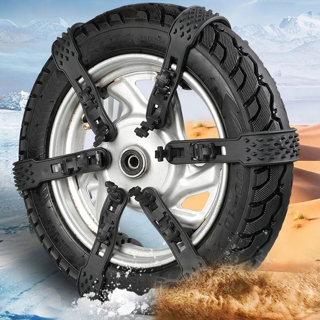 Winter Schnee Reifen Anti Skid Kette für Motorrad Zwei Rad Drei Rad Elektrische Batterie Auto Universelle Langlebige Anti Slip Ketten