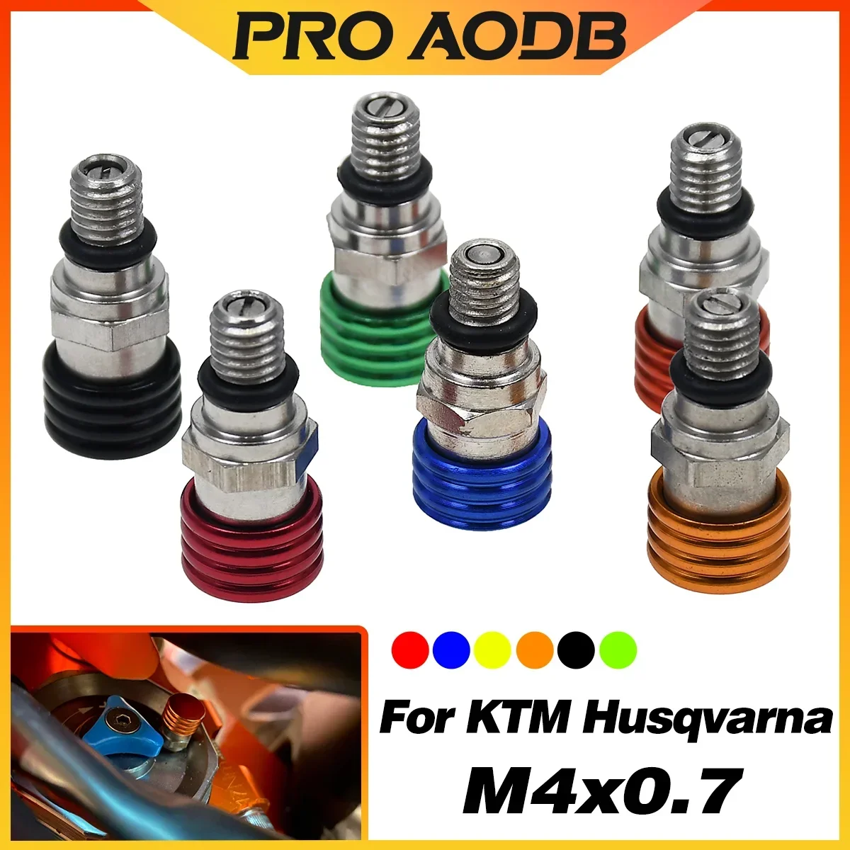 Für KTM Honda Yamaha Husqvarna Kawasaki Suzuki Motorrad M4/M5 CNC Gabel Entlüfter Ventile Motocross Universal Teile