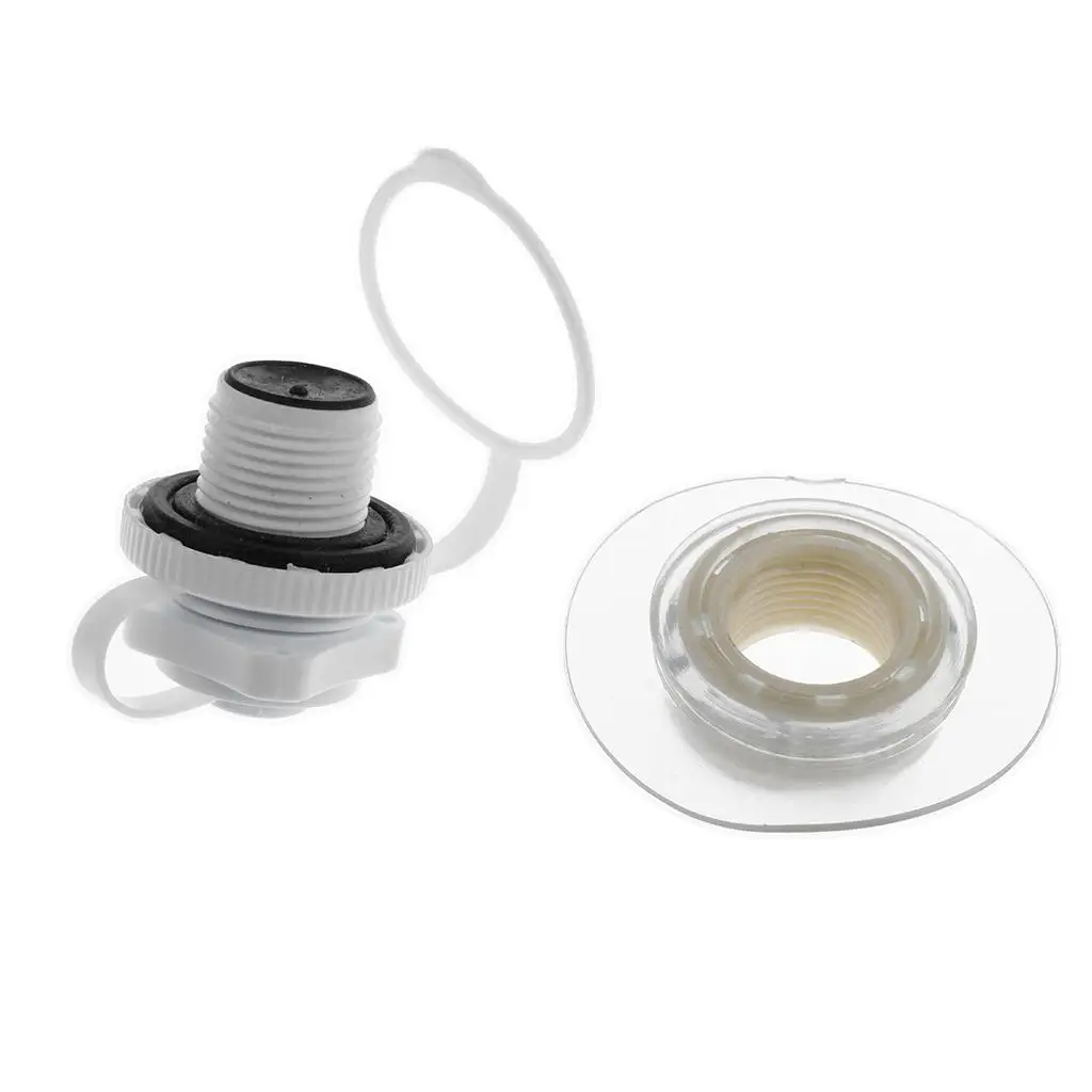 インフレータブルボートバルブプラスチックエアプラグ交換用カヤックラフトエアベッドウォータースポーツアクセサリー