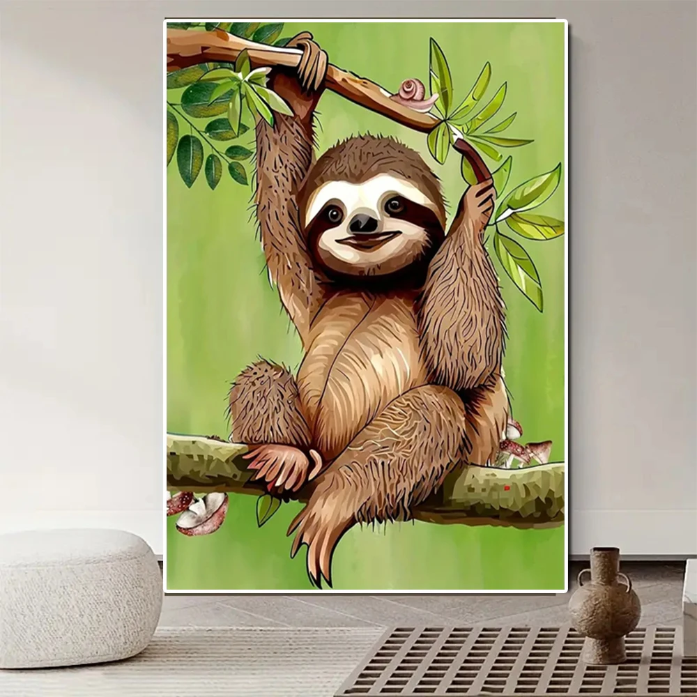 5D Diamond Painting Cute sloth Animals Paste For Beginners DIY Full Diamond Embroidery DIY Cross Stitch Arts Craft Home Decor