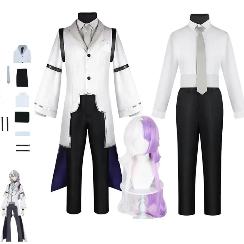 Sigma Cosplay Costume Anime BSD 4th Sigma Trench Uniform Suit For Halloween Comic Con Christmas Party Outfits
