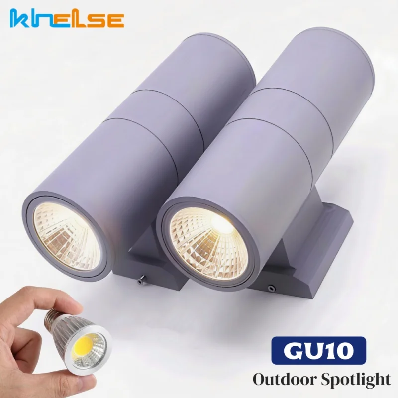 

Уличный светодиодный настенный светильник GU10, влагозащищенный IP65, для сада, двора, балкона, декоративное настенное освещение, AC110/220V