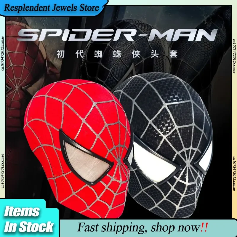new-3d-spider-man-tobey-mask-spiderman-faceshell-detachable-lenses-marvel-1-1-mascara-cosplay-costume-superhero-collection-model