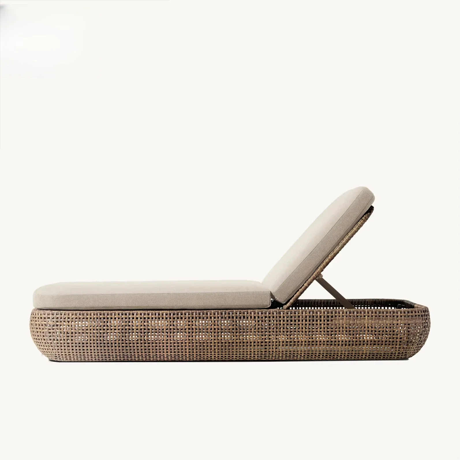 

Outdoor rattan beach chair courtyard furniture set deck chair garden outdoor furniture set