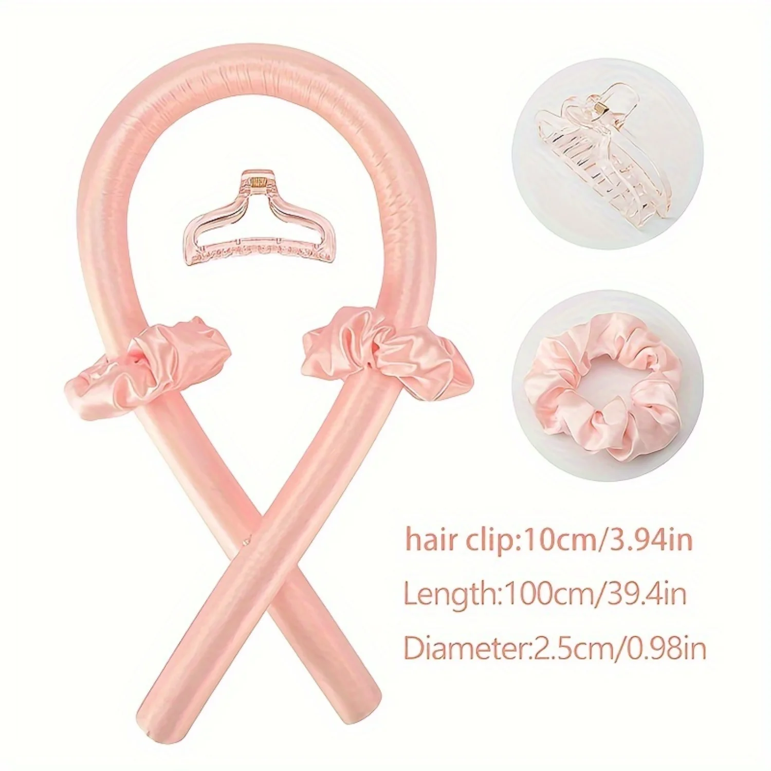 Set arricciacapelli senza calore - Rulli per capelli in raso per riccioli notturni - Bigodini senza calore con fascia per capelli - Capelli delicati ed efficaci